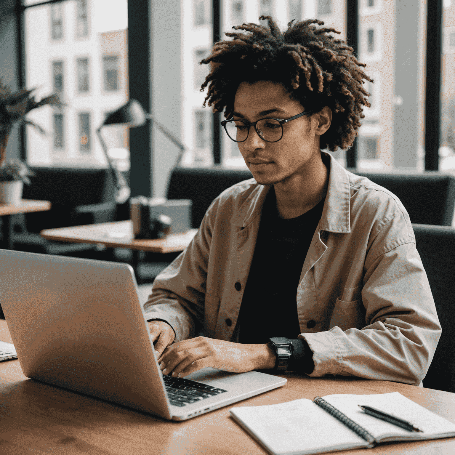 A person working on a laptop, representing the top 10 in-demand tech skills to master in 2024